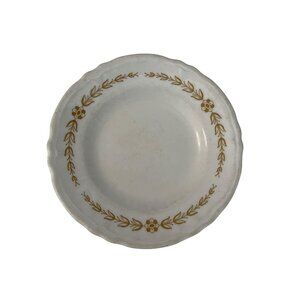 Shenango China Bread Plate Gold Laurel Border Restaurant Ware 5.25” Vintage USA